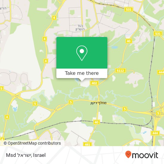 Карта Msd ישראל