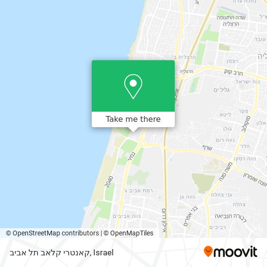 Карта קאנטרי קלאב תל אביב