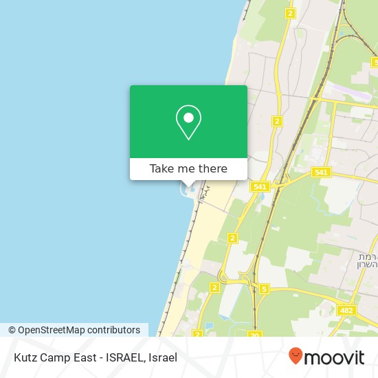 Kutz Camp East - ISRAEL map