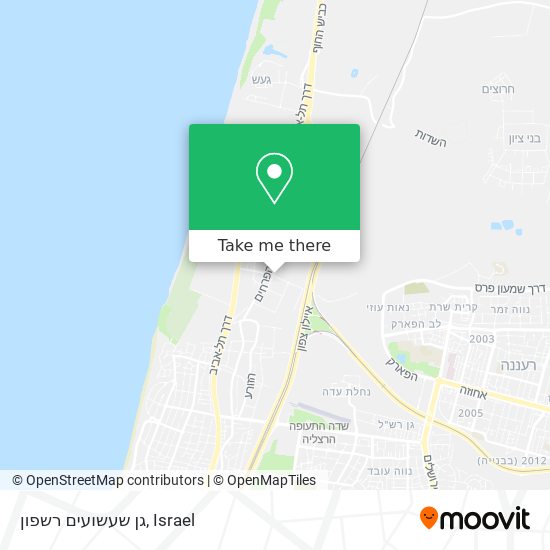 גן שעשועים רשפון map