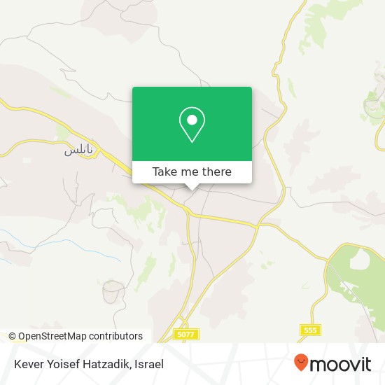 Kever Yoisef Hatzadik map