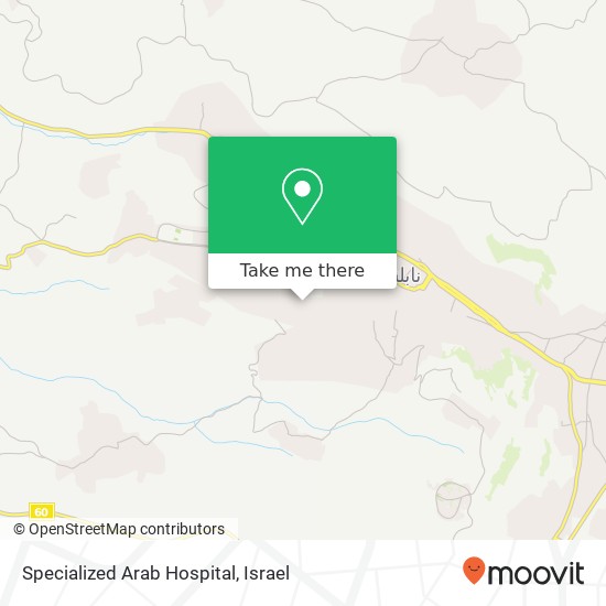 Specialized Arab Hospital map