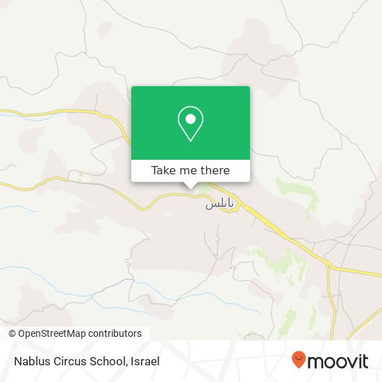 Nablus Circus School map