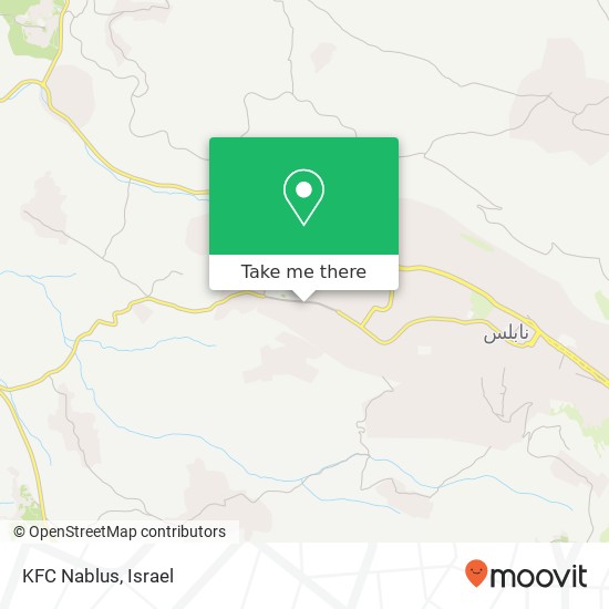 KFC Nablus map