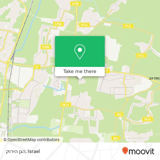 הגן הירוק map