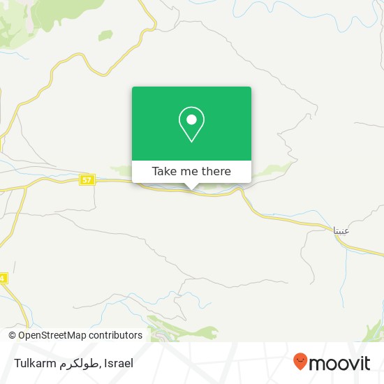 Tulkarm طولكرم map