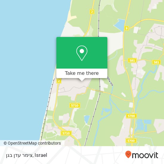 צימר עדן בגן map