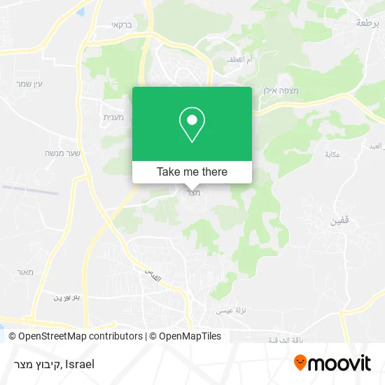 Карта קיבוץ מצר