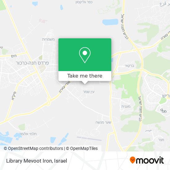 Library Mevoot Iron map