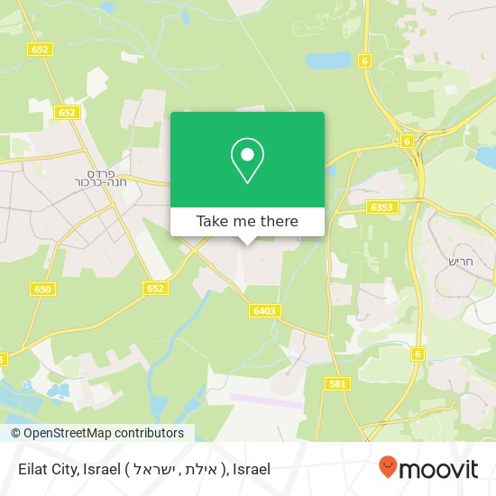 Eilat City, Israel ( אילת , ישראל ) map