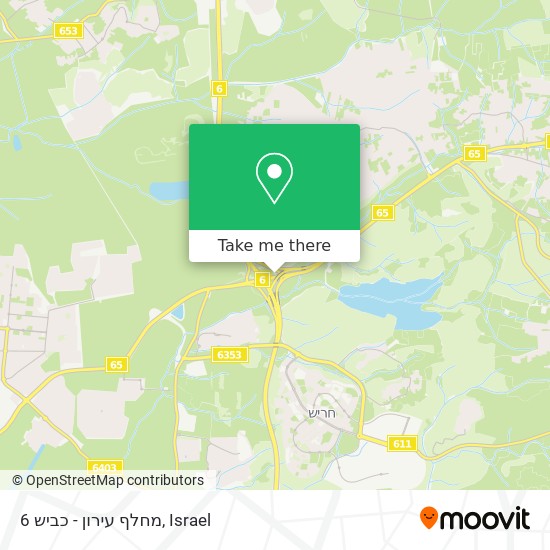 מחלף עירון - כביש 6 map