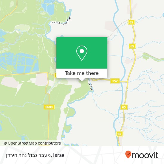 מעבר גבול נהר הירדן map