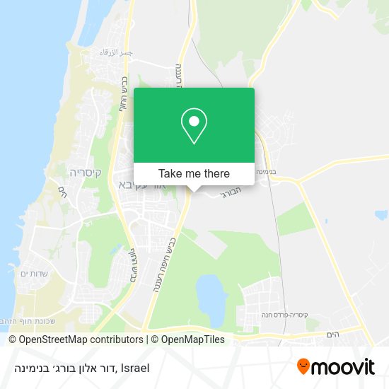 דור אלון בורג׳ בנימינה map