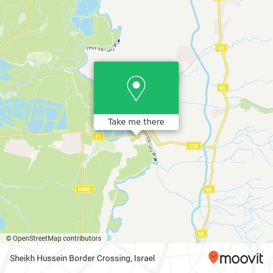 Карта Sheikh Hussein Border Crossing