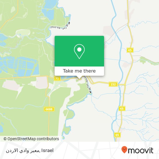 معبر وادي اﻻردن map