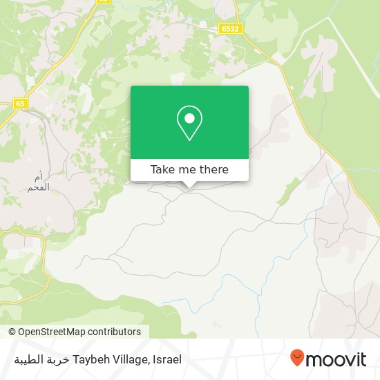 Карта خربة الطيبة Taybeh Village