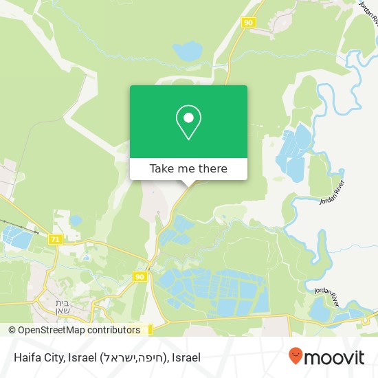 Haifa City, Israel (חיפה,ישראל) map