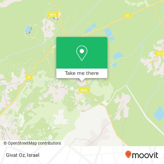 Карта Givat Oz