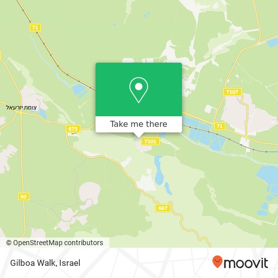 Gilboa Walk map