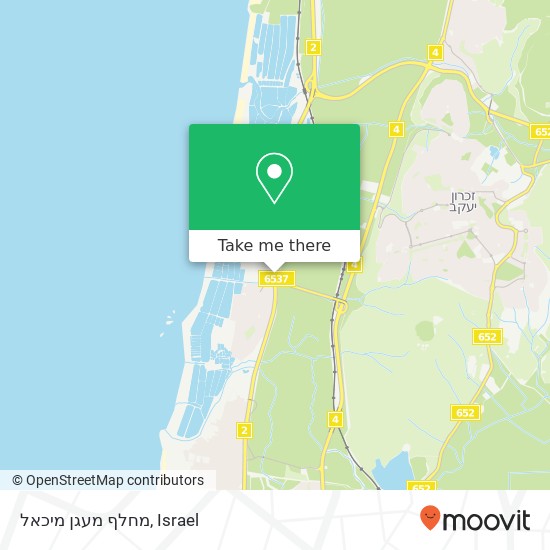 מחלף מעגן מיכאל map