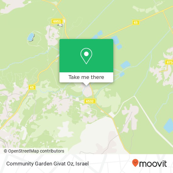 Community Garden Givat Oz map