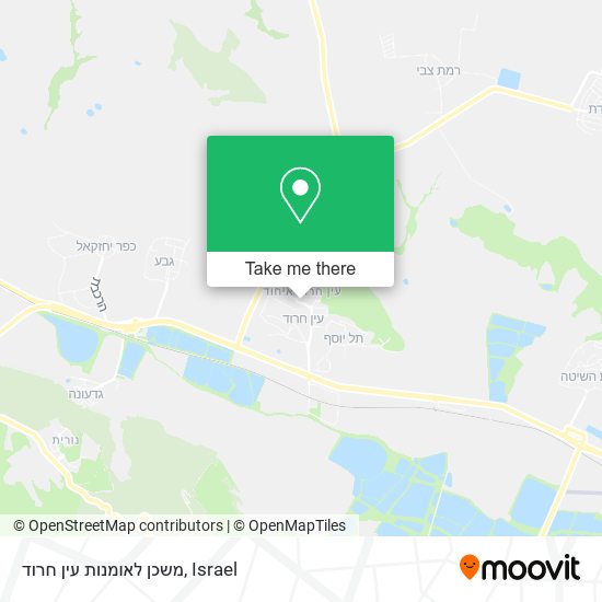 משכן לאומנות עין חרוד map