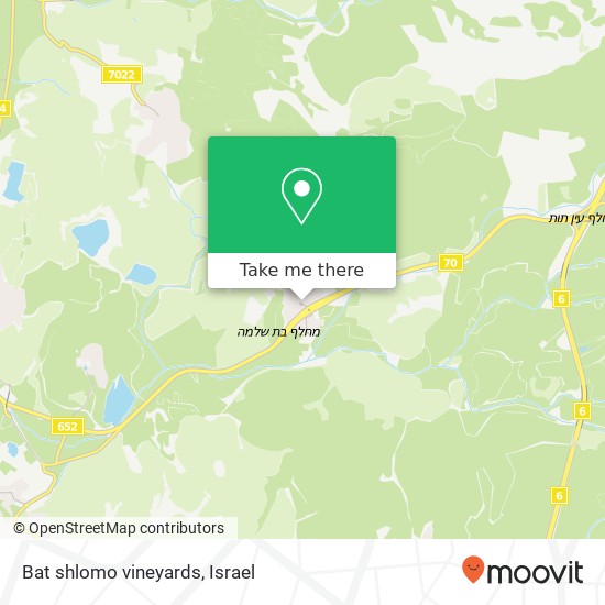 Карта Bat shlomo vineyards
