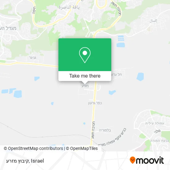 Карта קיבוץ מזרע