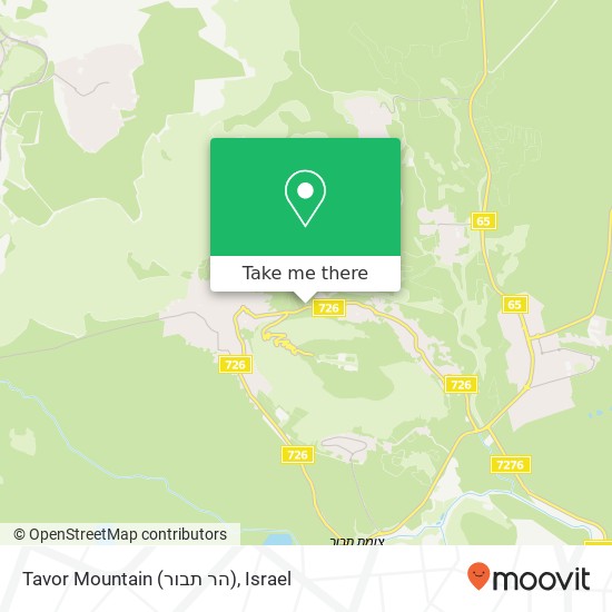Карта Tavor Mountain (הר תבור)