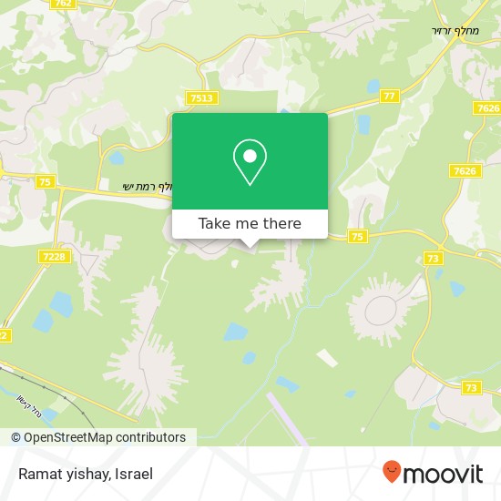 Ramat yishay map