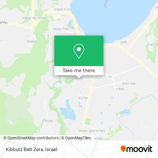 Kibbutz Beit Zera map