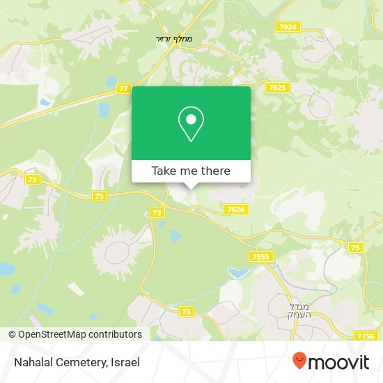 Карта Nahalal Cemetery
