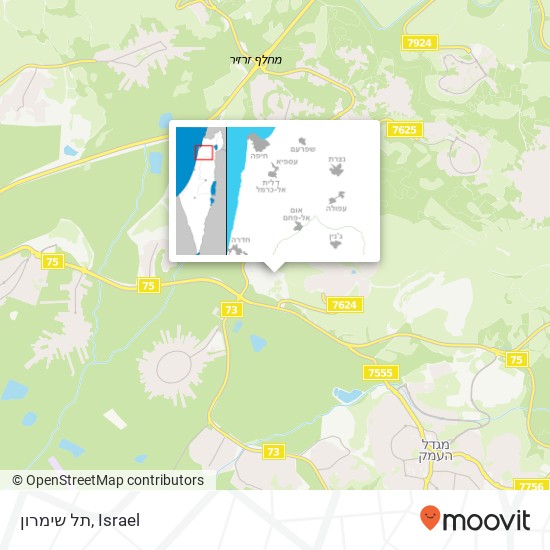 תל שימרון map