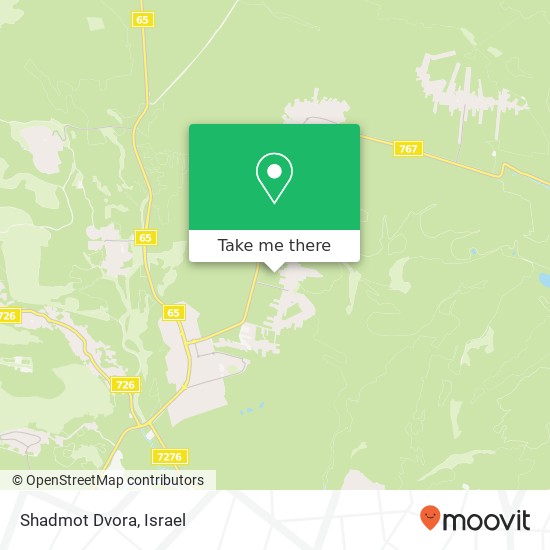 Shadmot Dvora map