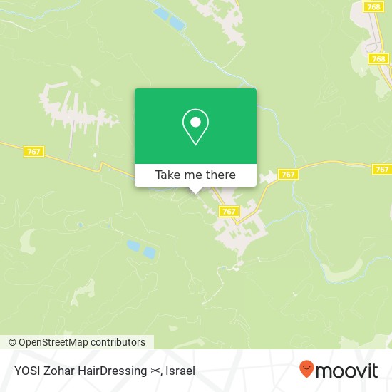 YOSI Zohar HairDressing ✂ map