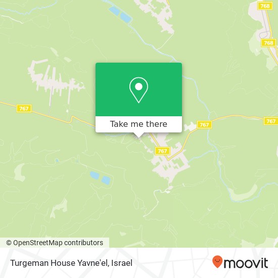 Turgeman House Yavne'el map