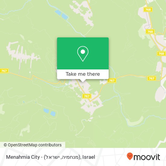 Карта Menahmia City - (מנחמיה, ישראל)