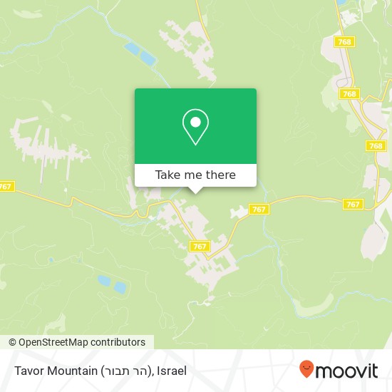 Tavor Mountain (הר תבור) map