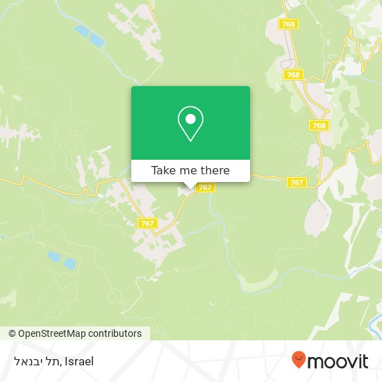 תל יבנאל map