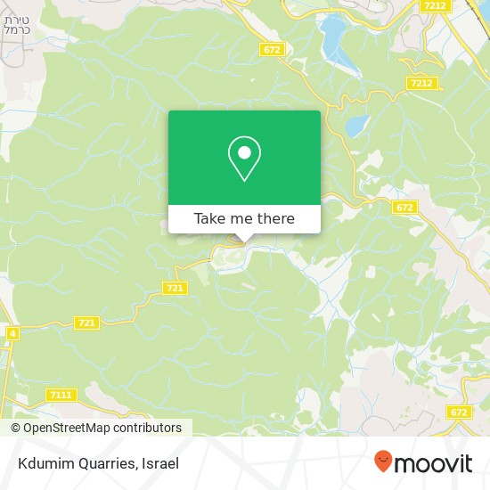 Kdumim Quarries map