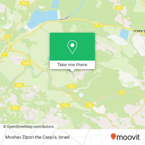 Moshav Zipori-the Caspi's map