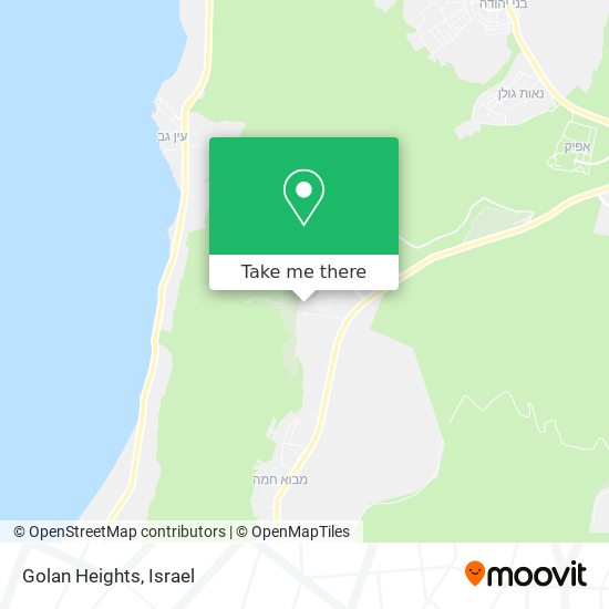 Golan Heights map