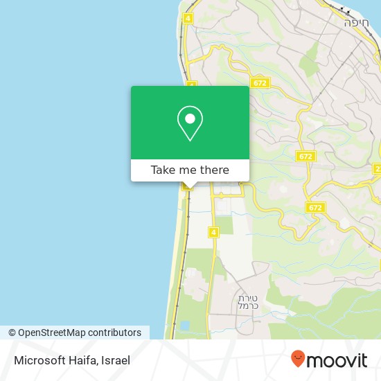 Карта Microsoft Haifa