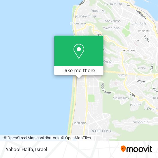 Карта Yahoo! Haifa