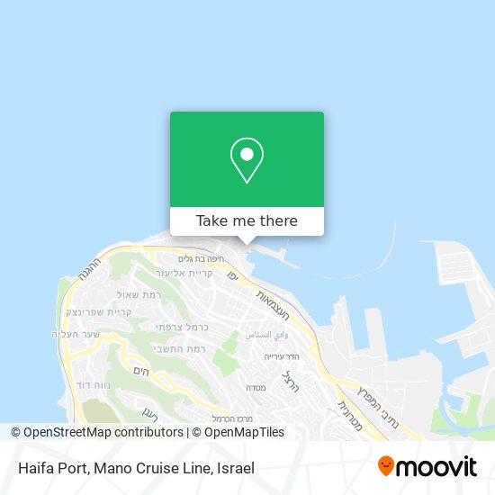 Haifa Port, Mano Cruise Line map