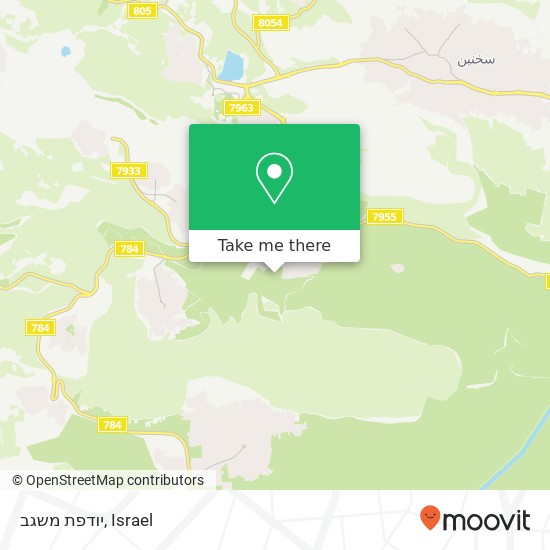 יודפת משגב map