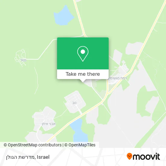 Карта מדרשת הגולן