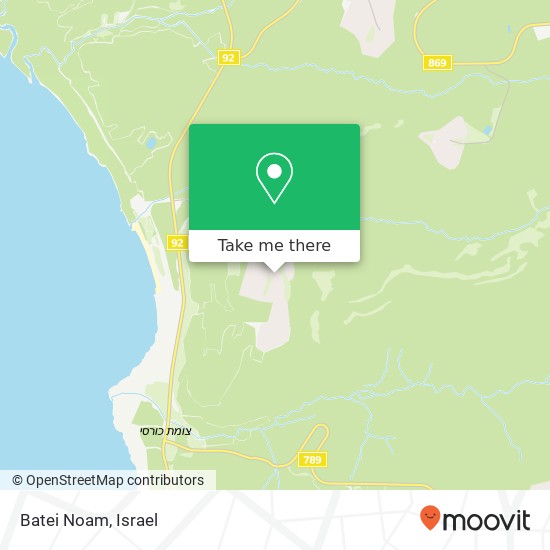 Batei Noam map