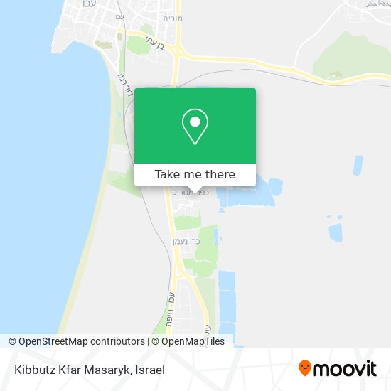 Kibbutz Kfar Masaryk map