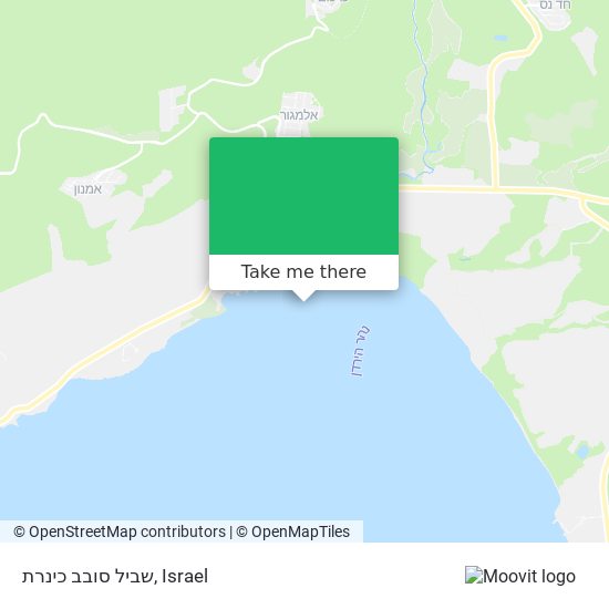 שביל סובב כינרת map